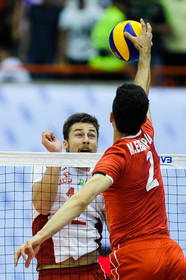 دیدار والیبال تیم‌های ملی ایران و لهستان